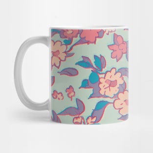 Floral Pattern 90's lofi: Nostalgic Bloom Reverie Mug